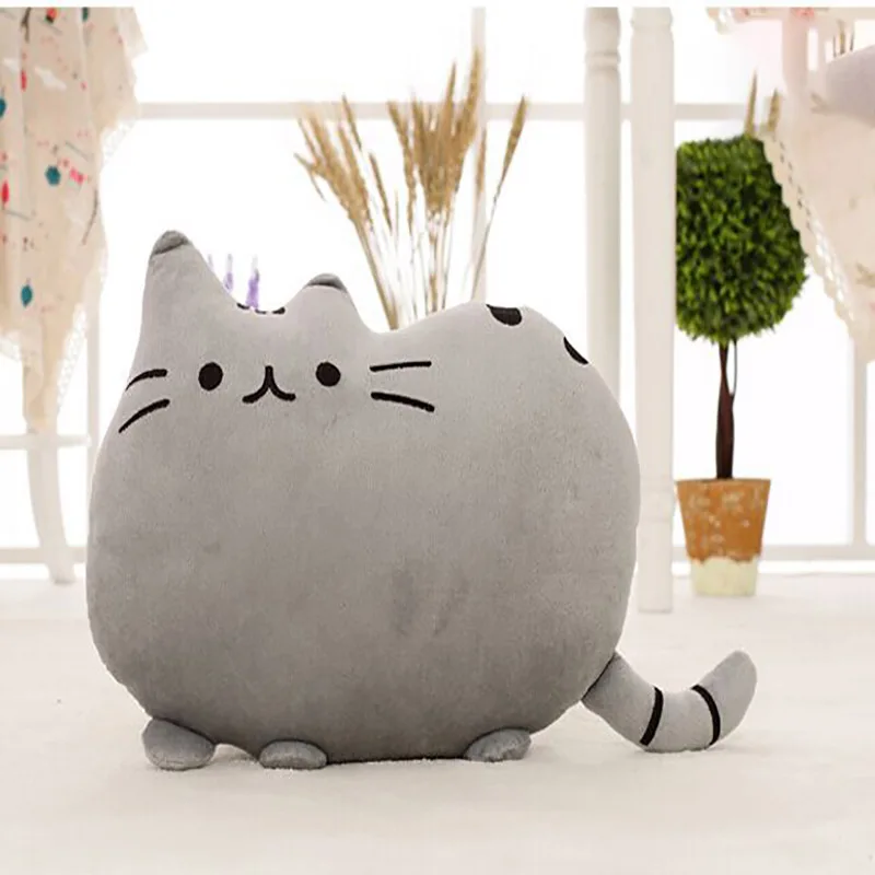 40*30 см Kawaii Cat подушки с застежкой молнией только кожи без ПП хлопка печенье