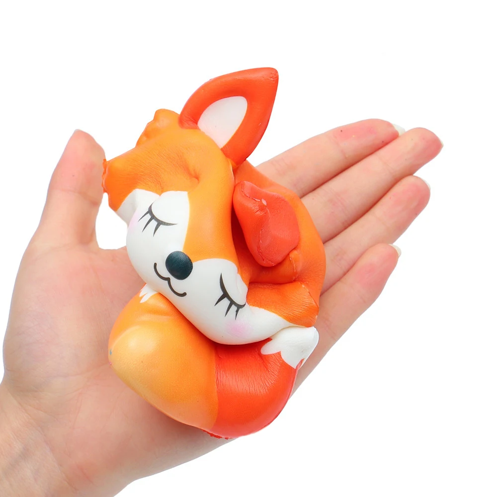 Kawaii Lovely Fox мягкий медленно растущий крем ароматизированный декомпрессия Снятие Стресса Squeeze Toys антистресс Squishies 12*10 см