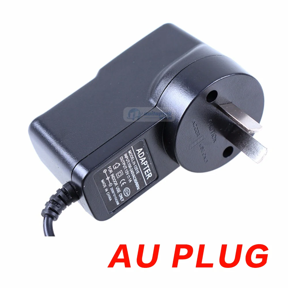 10 шт./лот CCTV камера питания DC 12V 1A к AC 110-240V адаптер квалифицированный для EU/US/UK/AU Plug |