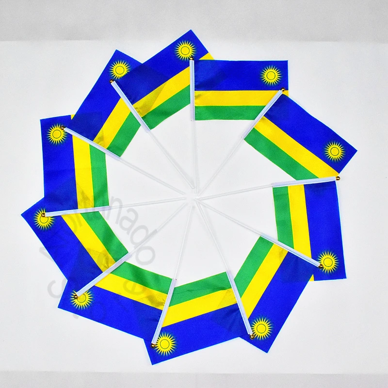 Rwanda 14*21cm flag banner Hand waving Flag National | Дом и сад