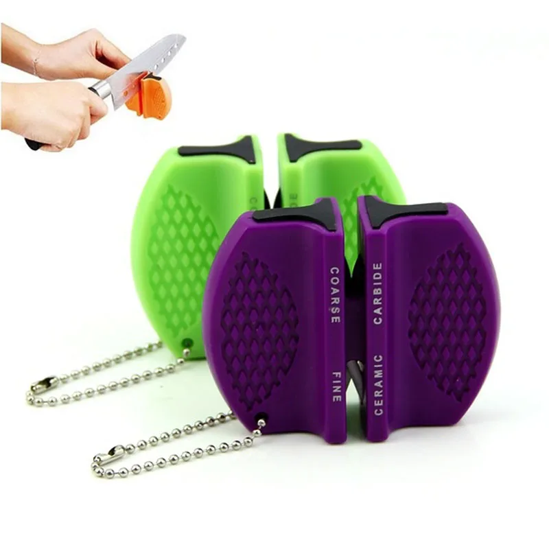 Мини керамический стержень точилка для ножей Двухступенчатая Вольфрамовая