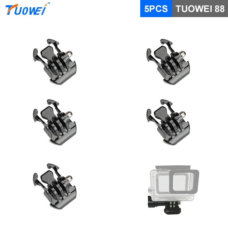 TUOWEI для GoPro Hero 5 Quick Release Пряжка крепление 6 4 3 Xiaomi Yi К SJCAM SJ4000 Спорт Камера аксессуары