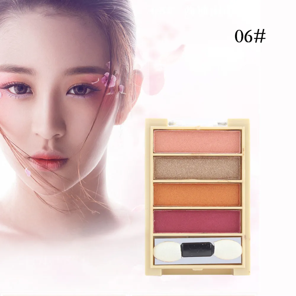 Лучшая продажа красота 4 цвета косметическая пудра пелетка теней для глаз макияж