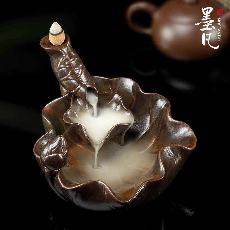 Большой чайник керамическая курительная горелка для благовоний ароматерапия