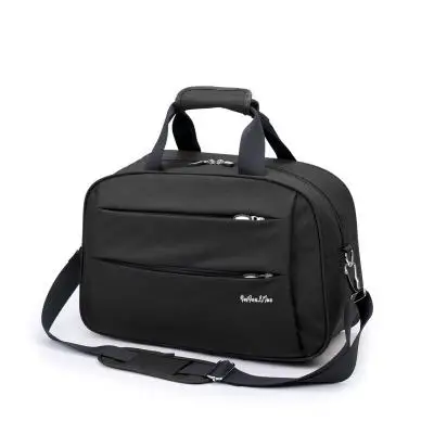travel bag-Black-L Большая вместительная дорожная сумка, мужская дорожная сумка, ручная сумка для багажа, спортивная сумка для фитнеса, сумка для путешествий, для женщин, мужская сумка - Цвет: travel bag-Black-L