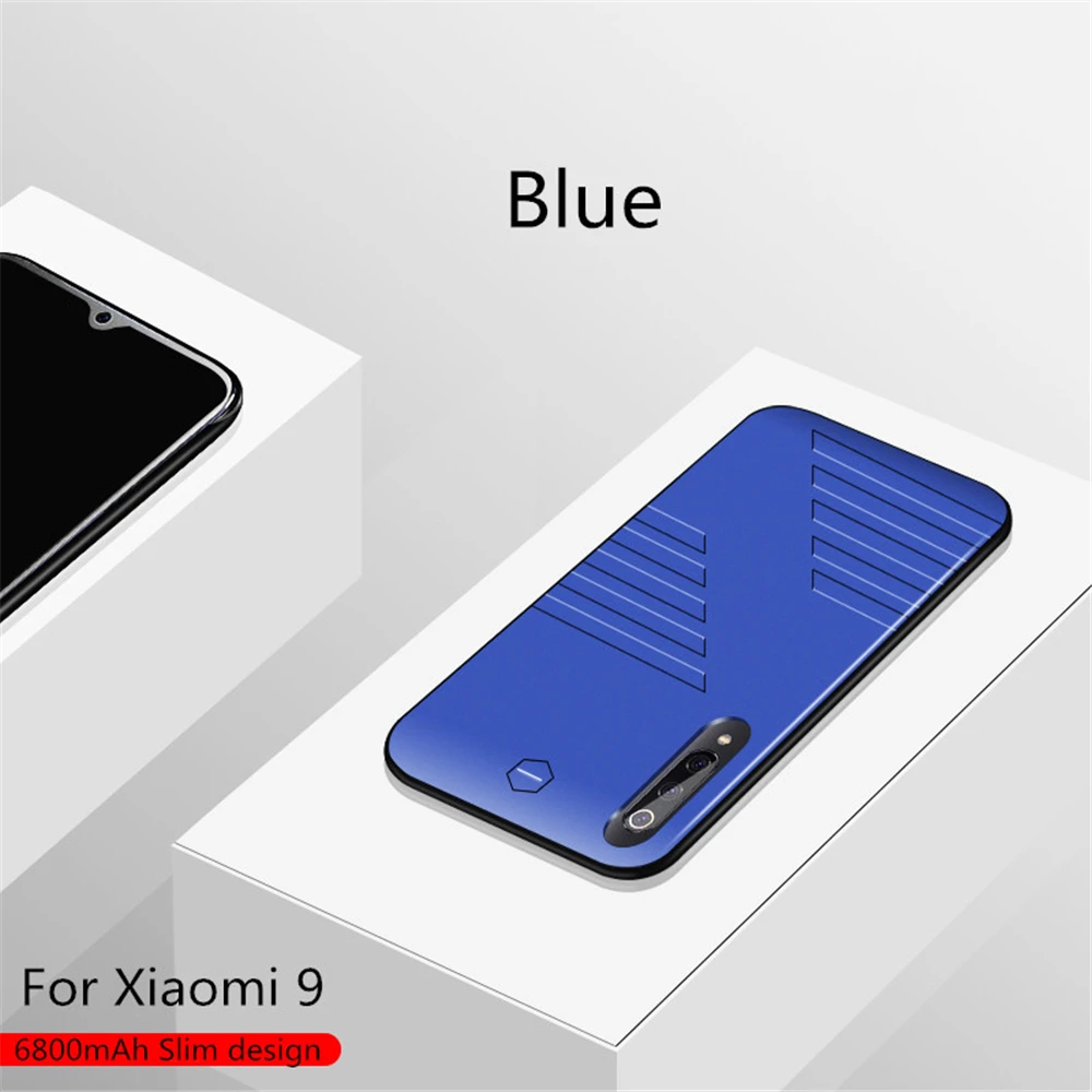 NTSPACE зарядное устройство чехол для Xiaomi Mi 9 power Case 6800 мАч ультра тонкий портативный Банк питания зарядная крышка расширенная батарея