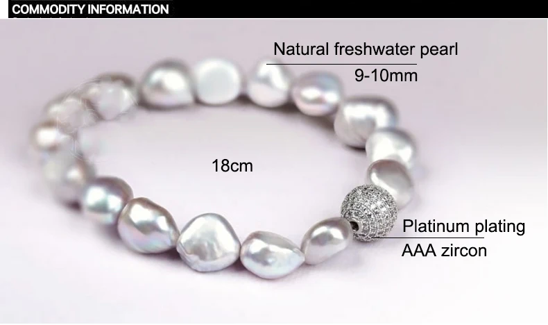 Женский браслет с бусинами шармами в стиле барокко|bracelet natural|pearl braceletbracelet crystal |