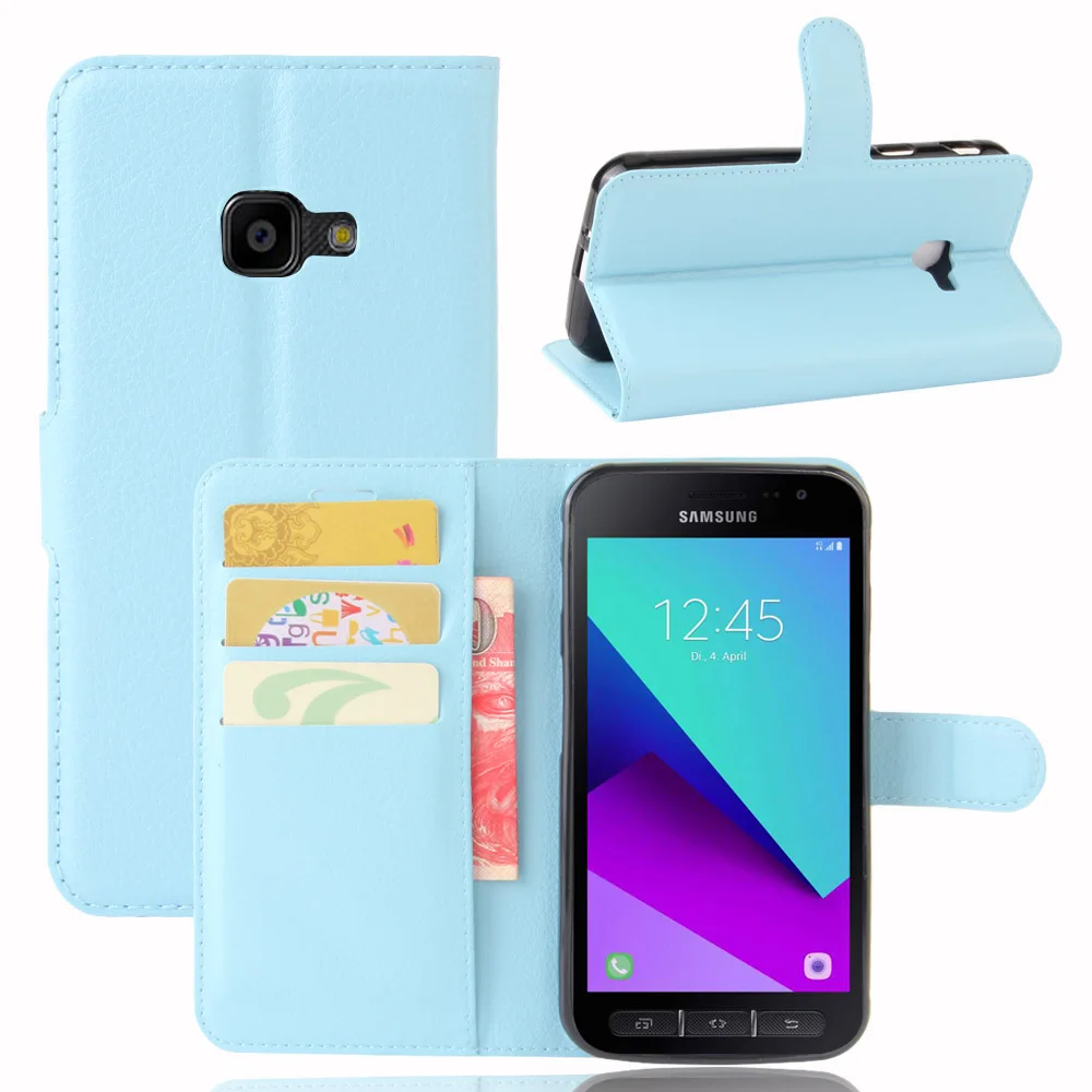 Роскошный кожаный чехол книжка из искусственной кожи для Samsung Galaxy Xcover 4 G390F