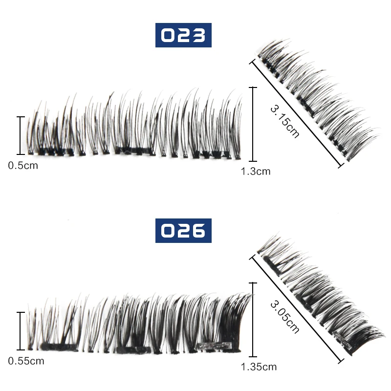 Eyelashes Mink False 3 Magnets Handmade Eye Lash Extension Tools Magnet Eyelash Woman Makeup Supplies | Красота и здоровье