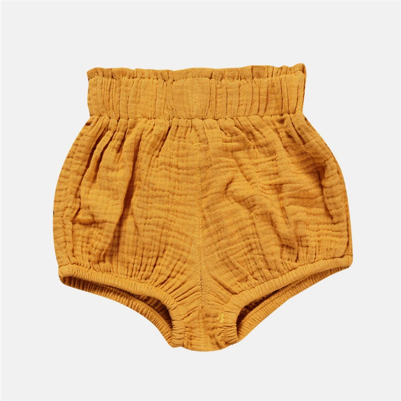 Женские шорты ПП брюки хлопково-льняные треугольные однотонные в горошек для