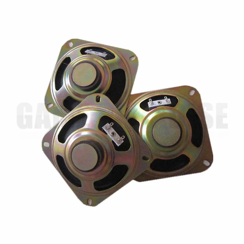 gold normal speaker 3 шт. квадратный 8ohm 5 Вт динамик в четырех различных стиль для DIY аркадная игра машина запчасть для игрового автомата - Цвет: gold normal speaker