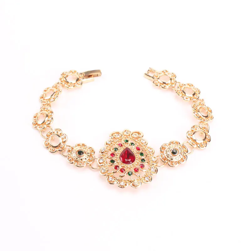 Наборы свадебных ювелирных изделий высокое качество золотой цвет ювелирный