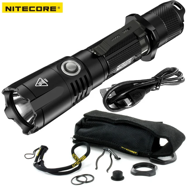 No battery NITECORE MH25GTS 1800LM Тактический CREE XHP35 HD светодиодный водонепроницаемый высокопроизводительный тактический фонарь уличный фонарик - Испускаемый цвет: No battery