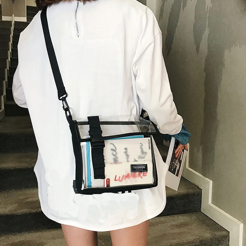 Сумка мессенджер для девочек модная прозрачная универсальная сумка Mar25|Дорожные