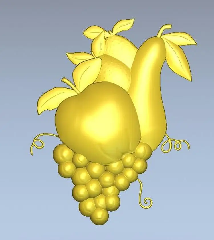 

3d model relief for cnc in STL file format Fruits