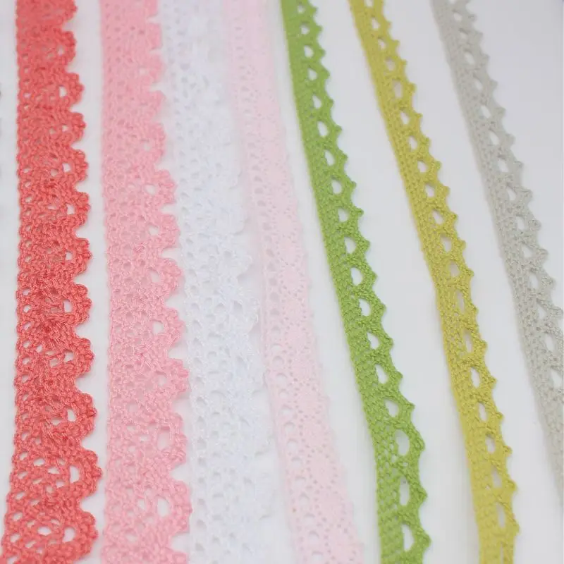Meetee 10yards/lot 1.1CM White Cotton Lace Fabric Coloured Pure Accessories DIY Sofa Table Cloth Curtain Decorative ZK5028 | Дом и сад