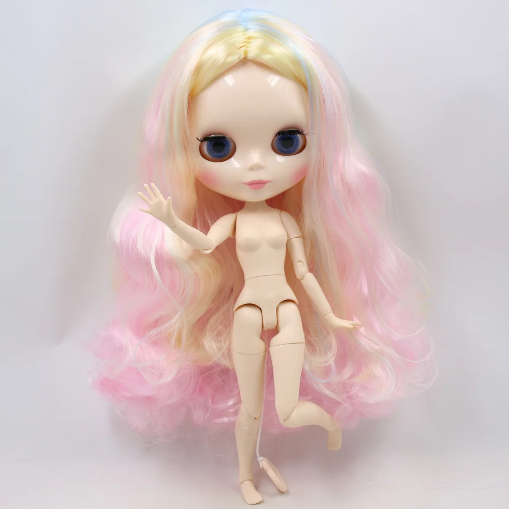 Ледяной DBS Blyth кукольные нет. BL1017/136/288/6005 розовый микс бело-голубое и золотистыми