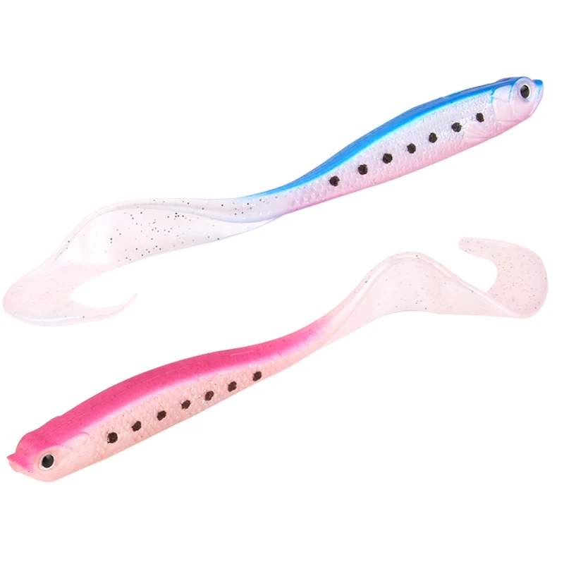 YTQHXY 4pcs/lot 115mm 6.3g Soft Bait Belly Chest Open Fork Tail Simulation Minnow Fishing Lure Swimbait Shaped YE-163 | Спорт и