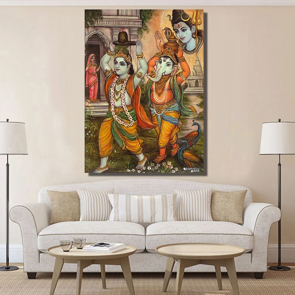 CHENFART домашний декор Будда настенная живопись Ганеша холст настенные картины для