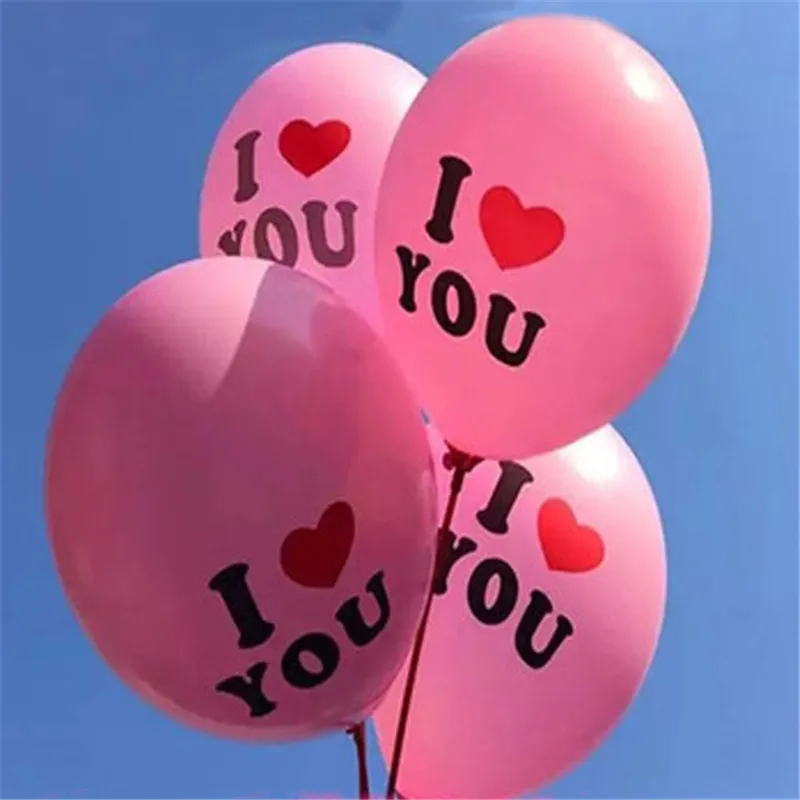 12 дюймов 5 шт. в горошек письмо сердце я люблю тебя латексные шары Рождество День