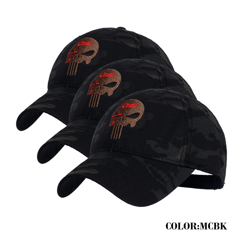 3 PCS MCBK T.S.N.K Мужская и женская Беговая Кепка, кепка, американская Каратель, командная Кепка, регулируемая бейсболка, MC цвет - Цвет: 3 PCS MCBK