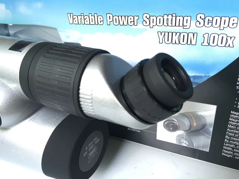 Оригинальный набор Юкон spotting scope 6 100x100 range и настольный Трипод 100x увеличение
