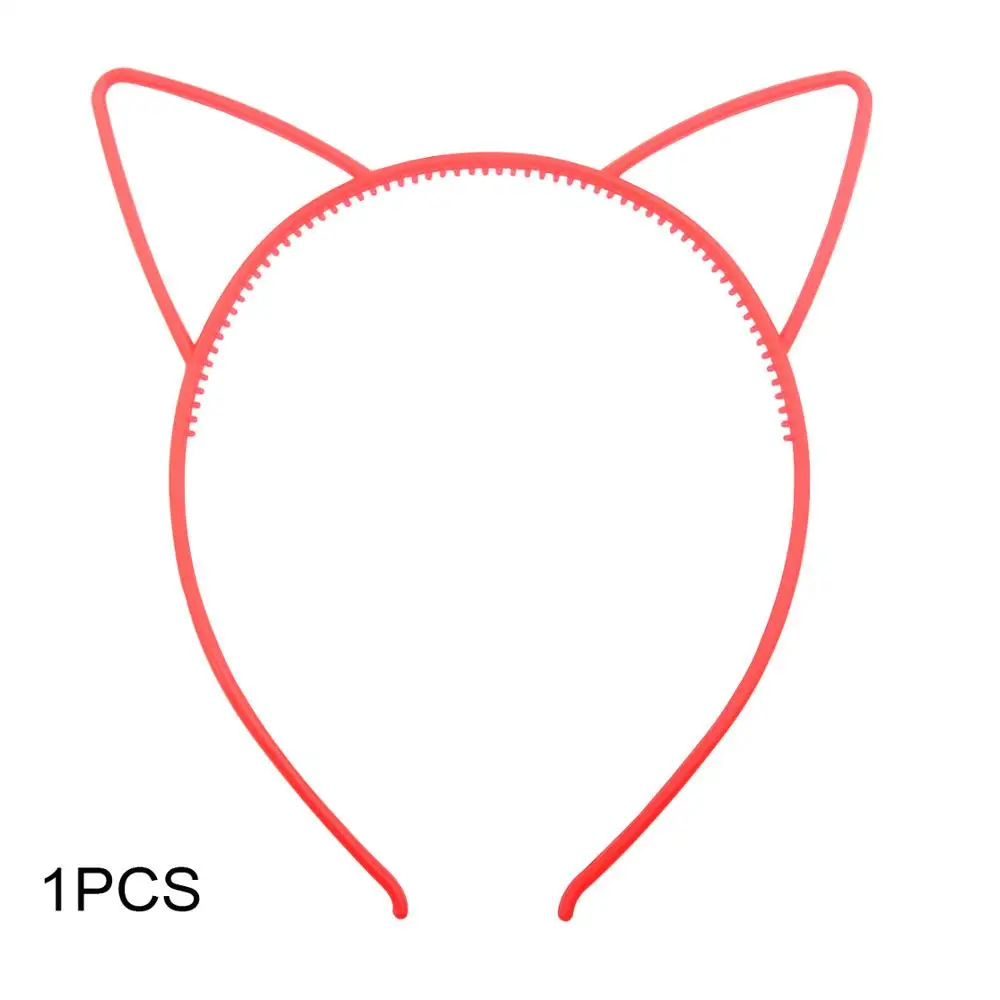 orange cat hairband Candygirl светящиеся ободок с ушками эластичный Кот светящиеся повязки для волос для женщин для маленьких девочек зубы повязка для волос BirthdayHeadwear аксессуары для волос - Цвет: orange cat hairband