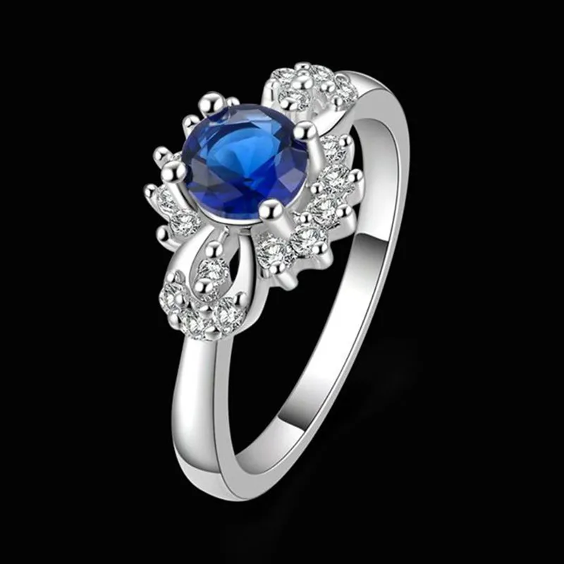 Посеребренная кольцо стерлингового серебра--Jewelry Кольцо заводские цены моды