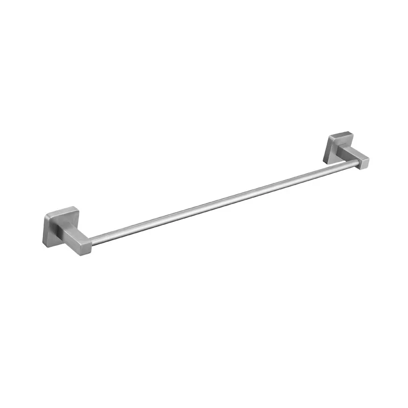 Single Towel Bar Щетка из никеля и нержавеющей стали, набор оборудования для ванной комнаты, диспенсер для мыла, держатель для полотенец, держатель для бумаги, аксессуары для ванной комнаты EL8900L - Цвет: Single Towel Bar