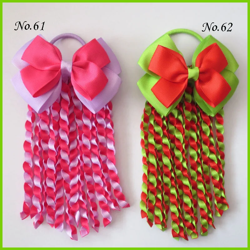 12 благословение хорошая девушка 4," двойной ангел Hairbow лента плетеная резинка для хвоста