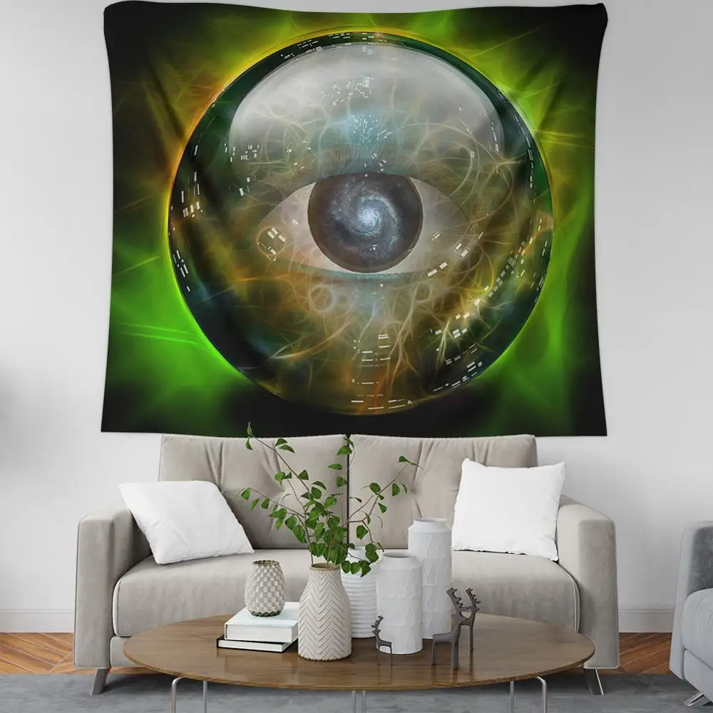 Психоделический настенный гобелен god eye лист из полиэстера Настенная ткань