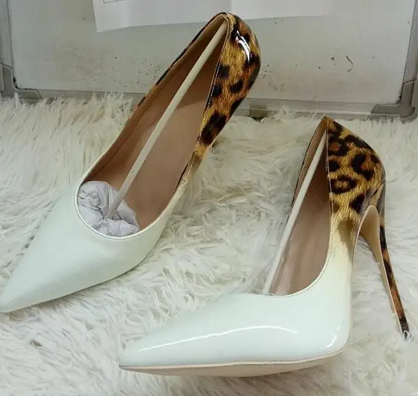 Женские туфли лодочки из ПУ кожи Moraima леопардовые искусственной на очень высоком