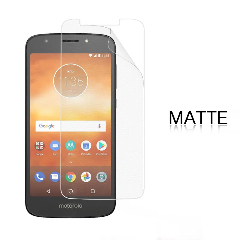 Антибликовая матовая пленка для MOTO E5 5 в HD прозрачный глянцевый экран Передняя