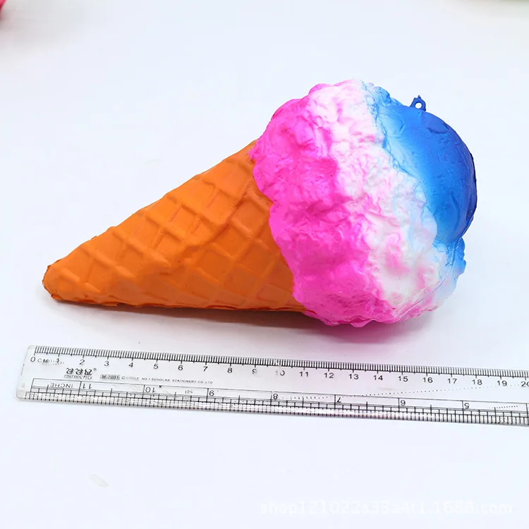 Jumbo милый 7-19 см Kawaii мягкий имитация мороженого для детей медленно поднимающийся красочный Rilakkuma Yummy Squeeze Игрушка SMSNXY - Цвет: 19 X 7CM