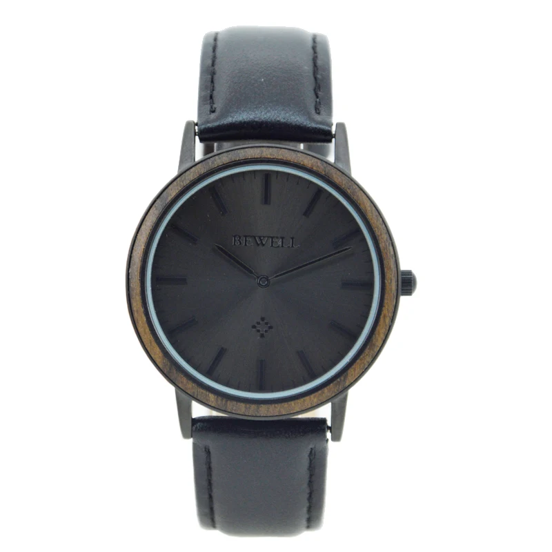 BEWELL Роскошные брендовые деревянные кварцевые мужские часы из нержавеющей