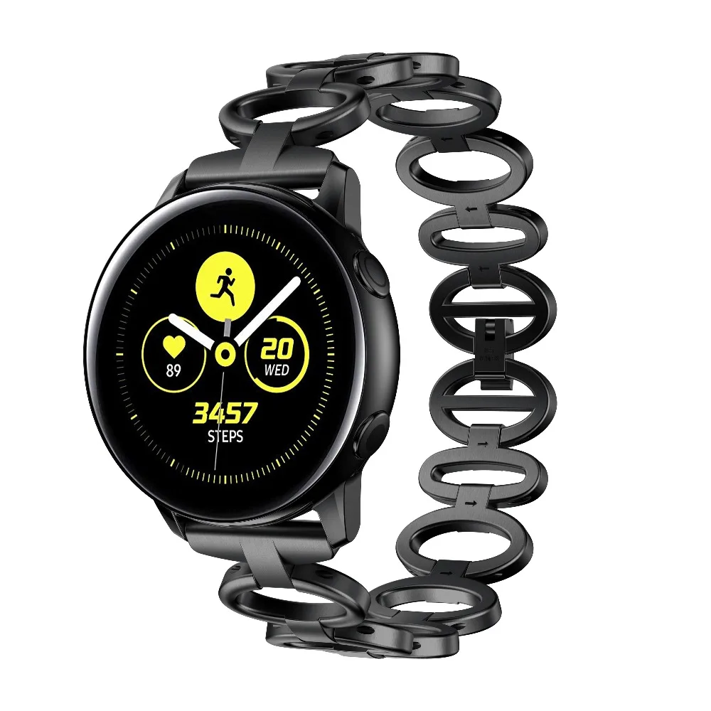 20 мм браслет из нержавеющей стали для Samsung Galaxy Active Watch 40 полосы эллиптический