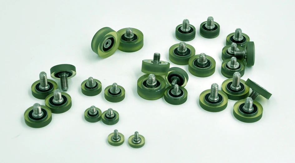 

Plyurethane pulley import machinery conveyor belt pulley plastic bearing rubber pulley (12x3-M3x4) 10pcs/lot