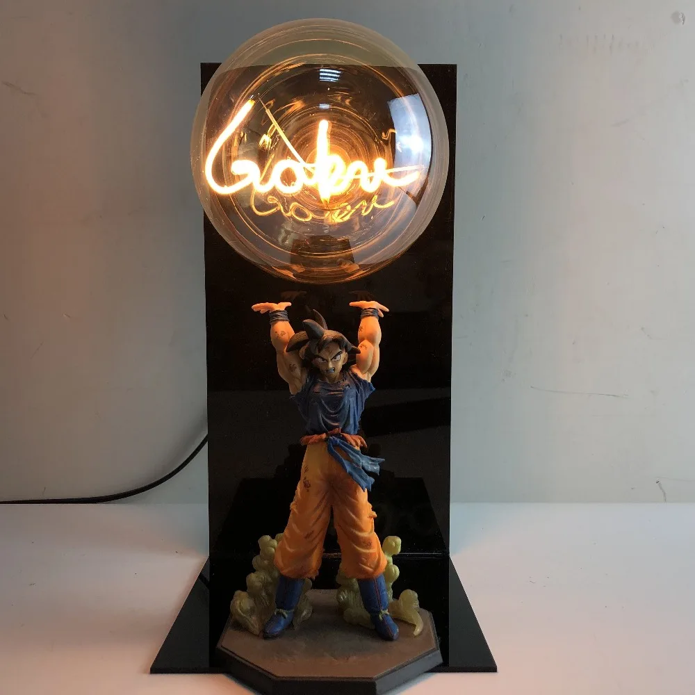 Dragon Ball лампа Goku DBZ ночные светильники Настольная лампа Dragon Ball Супер Goku Kamehameha лампа ночник Lampara слово лампы