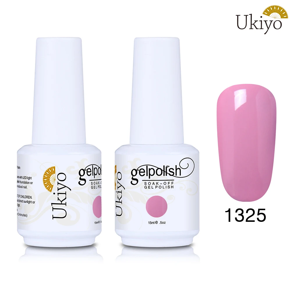 1325 Ukiyo 15 мл Лак для ногтей 170 великолепный цвет Гель-лак для ногтей Vernis полуперманентное верхнее покрытие Базовое покрытие гель-лаки для ногтей Гель-лак - Цвет: 1325