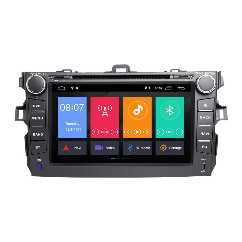 8 дюймов 2 Din стерео Android 0 автомобильный DVD gps плеер для Toyota Corolla 2007 2008 2009 2010 2011 DAB + OBD2