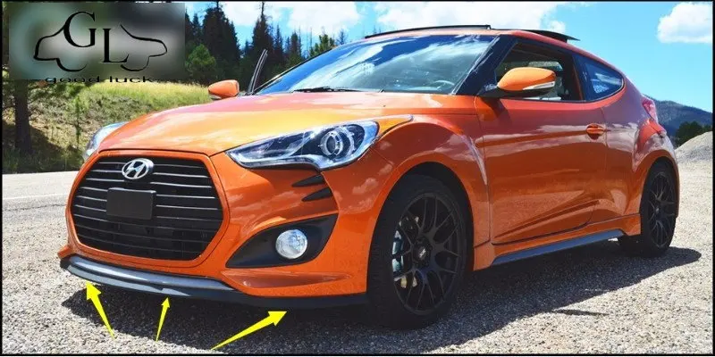 Дефлектор бампера для Hyundai Veloster передний спойлер TopGear Friends тюнинг автомобиля