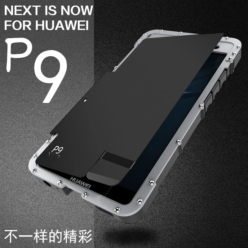 Флип чехол для Huawei P9 Matel противоударный из нержавеющей стали|Бамперы| |