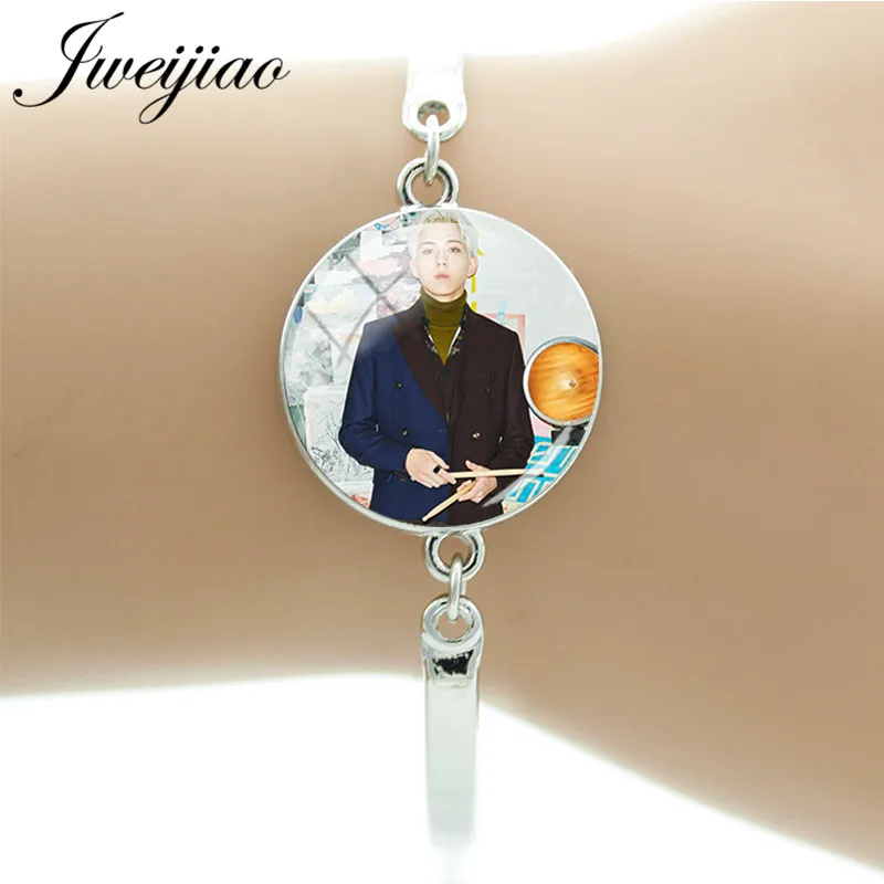 JWEIJIAO 2019 Мода Day6 браслет со стеклянным кабошоном купол Sungjin YoungK Wonpil Dowoon фото в виде