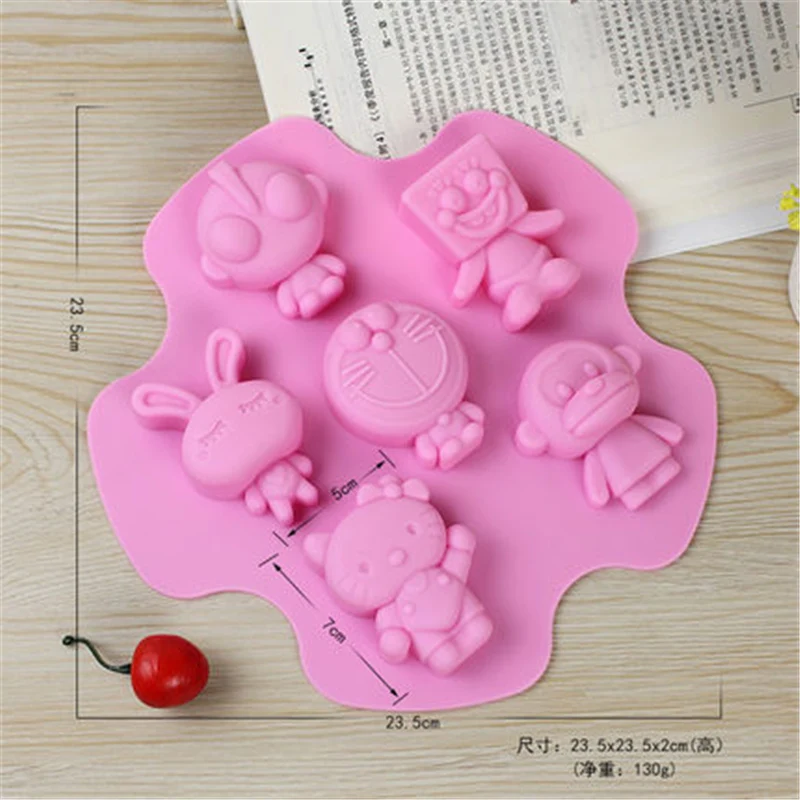 Мультяшный персонаж моделирование силиконовая форма сахар 3D помадка украшение