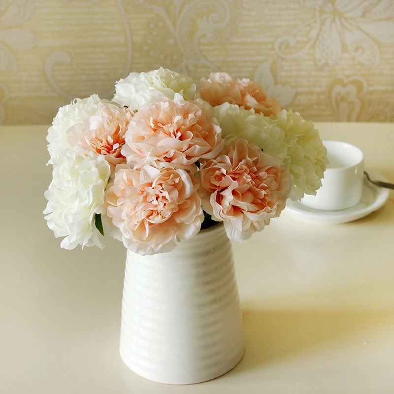 Весеннее украшение 1 штука искусственный цветок пиона ткань шелковые цветы для