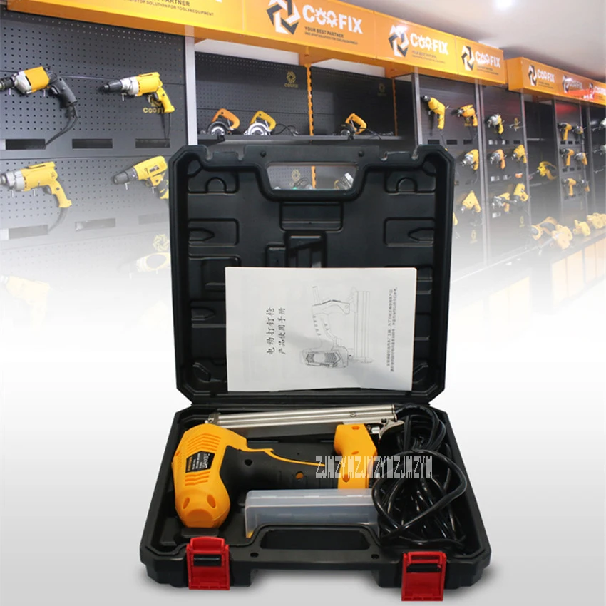 

New Dual-use Electric Household Woodworking Straight Nails and U-type Nail Gun With 500 Nails 220-240V 50HZ 1800-2350W 45PCS/min