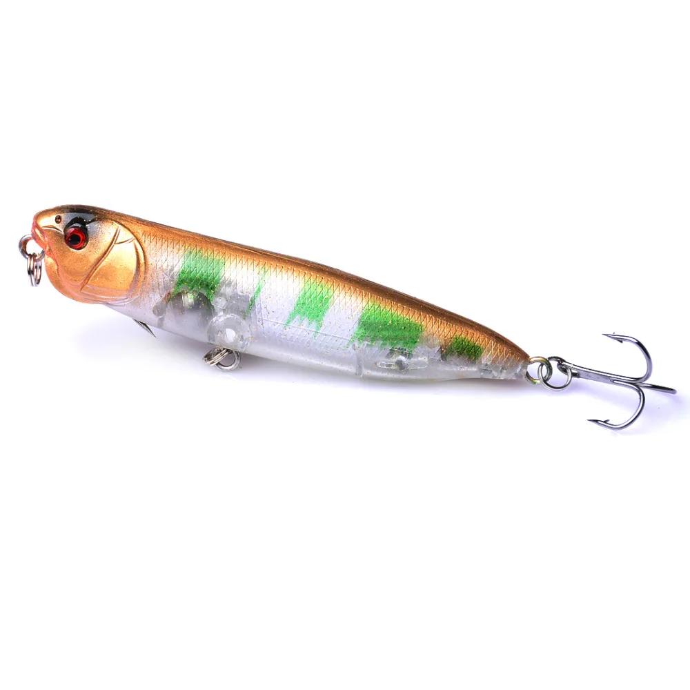 

6 Pcs/lot Topwater Pencil Bait Fishing Lure 9cm 11.8g Hard Minnow Bass Floating Wobblers water Surface Crankbait Fishing Tackle