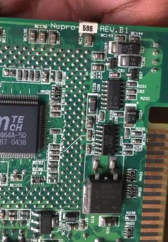 100% OK оригинальная IPC ISA плата NuPRO 596 REV. B1 Промышленная материнская полуразмера CPU