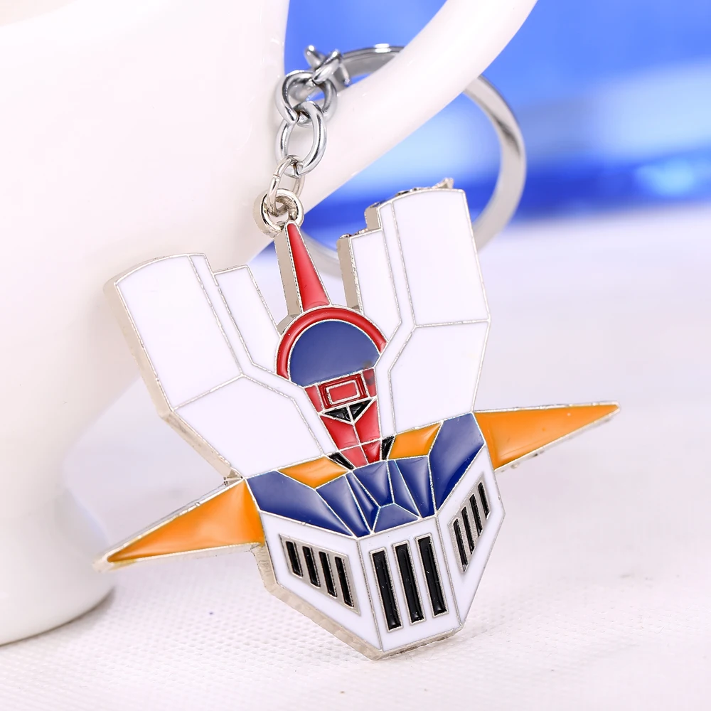 Косплей MAZINGER Z ювелирные изделия мужские Мальчики брелки для ключей белый робот