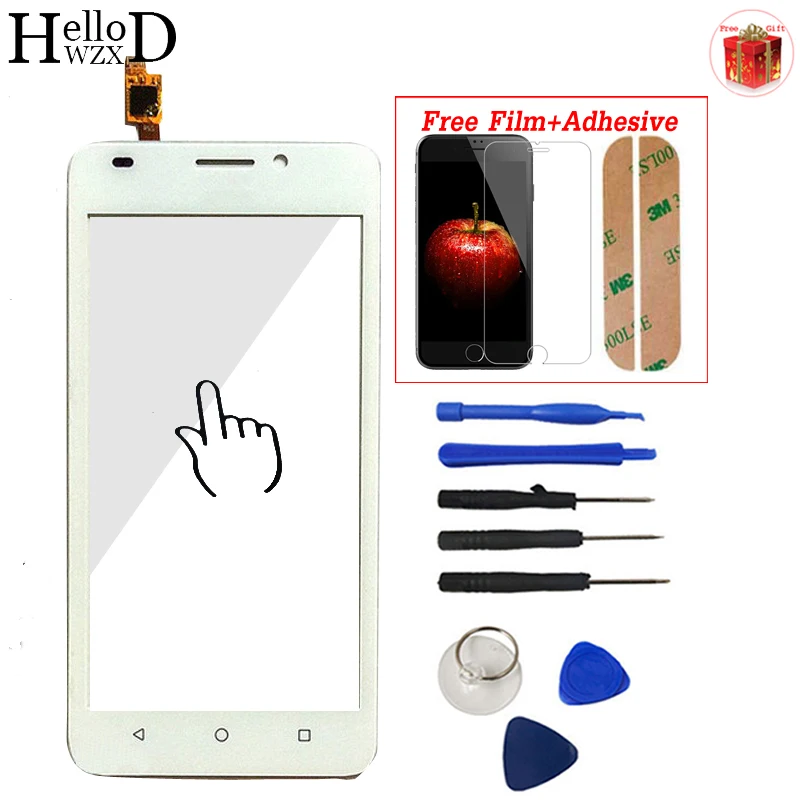 Стекло для мобильного сенсорного экрана для huawei Ascend Y635 Y 635, емкостный сенсор, дигитайзер, панель, стекло, передняя защита экрана, клей